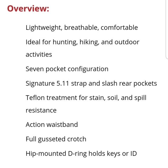 5.11 Taclite Pro Pant Women's TDU Khaki NWT, size 14 - Picture 15 of 16